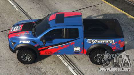 Ford F-150 Raptor Ocean Boat Blue