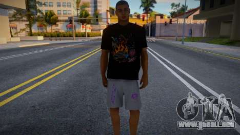 Man Black T-shirt para GTA San Andreas