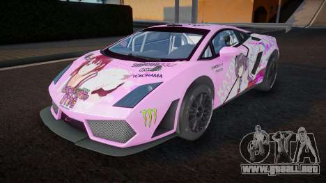 2012 Lamborghini Gallardo LP 560-4 GT3 Itasha para GTA San Andreas