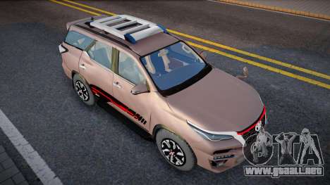 Toyota Fortuner TRD Facelift 2022 (Trial Version para GTA San Andreas