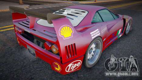 1996 Ferrari F40 GTE para GTA San Andreas