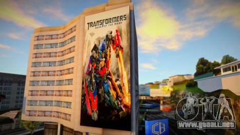 Transformers 3 Billboard para GTA San Andreas