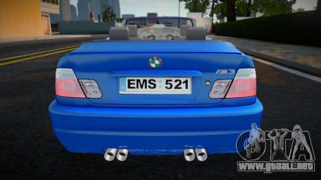 BMW E46 Cabriolet Jack para GTA San Andreas