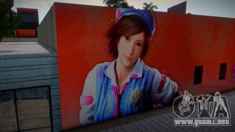 Asuka Kazama Mural para GTA San Andreas