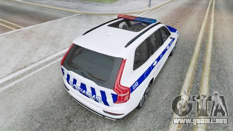 Policía del Volvo XC90 para GTA San Andreas