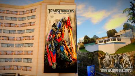 Transformers 3 Billboard para GTA San Andreas