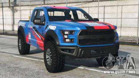 Ford F-150 Raptor Ocean Boat Blue