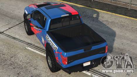 Ford F-150 Raptor Ocean Boat Blue