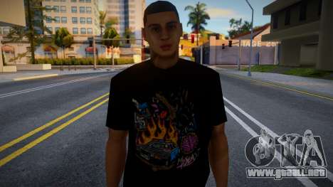 Man Black T-shirt para GTA San Andreas