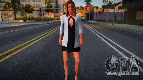 Chica en vestido y chaqueta para GTA San Andreas