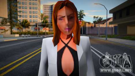 Chica en vestido y chaqueta para GTA San Andreas