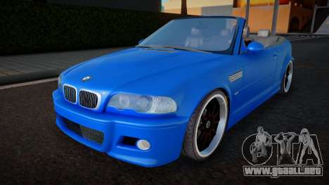 BMW E46 Cabriolet Jack para GTA San Andreas