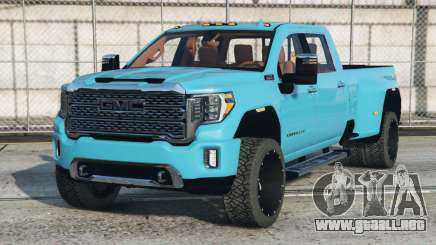 GMC Sierra HD Denali Crew Cab Dark Turquoise [Add-On] para GTA 5