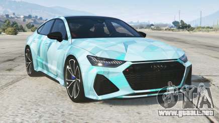 Audi RS 7 Sportback Medium Sky Blue para GTA 5