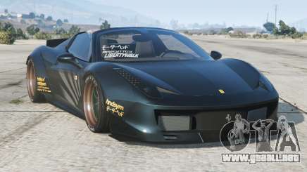 Ferrari 458 Spider Liberty Walk Dark Slate Gray [Add-On] para GTA 5