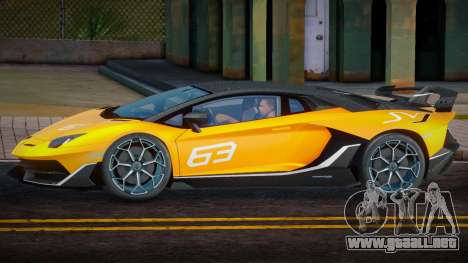 Lamborghini Aventador SVJ Yellow para GTA San Andreas