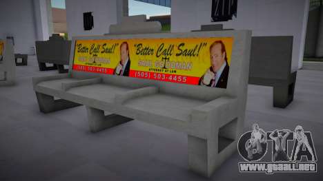 Better Call Saul Stone Bench para GTA San Andreas