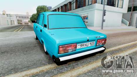 Lada Zhiguli (2107) Robin Egg Blue para GTA San Andreas