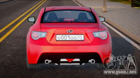 Subaru BRZ Red para GTA San Andreas