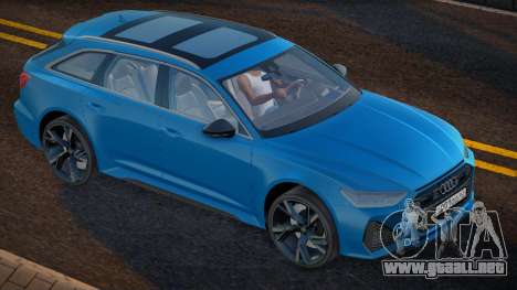 Audi RS6 Blue para GTA San Andreas