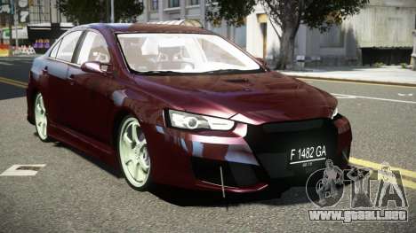 Mitsubishi Lancer Evolution X SN V1.1 para GTA 4