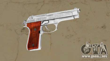 Beretta stainless steel with wood grips para GTA Vice City