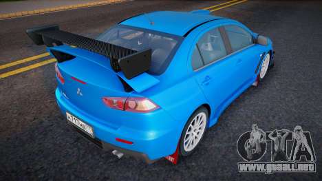 Mitsubishi Lancer Evolution X Jobo para GTA San Andreas