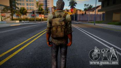 CJ HD con ropa de Joel de The Last Of Us 2 para GTA San Andreas