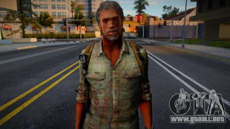 CJ HD con ropa de Joel de The Last Of Us 2 para GTA San Andreas