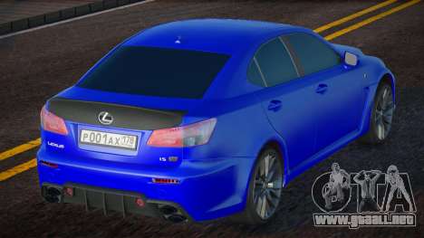 Lexus IS F Blue para GTA San Andreas