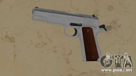 1911 silver with wood grips para GTA Vice City