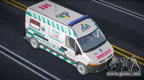 Renault Master Seme Ambulancia Paraguay V2 para GTA San Andreas