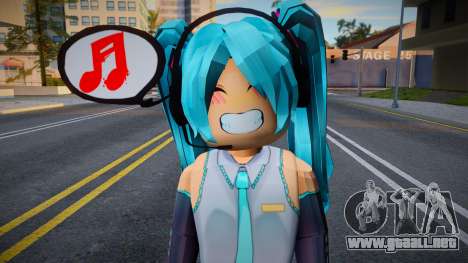 Roblox Hatsune Miku para GTA San Andreas