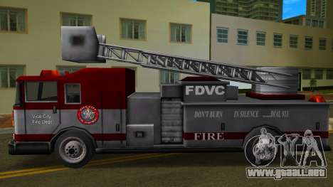 Camión de bomberos con escape de rescate para GTA Vice City