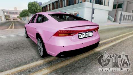 Audi A7 Sportback (Type 4K8) Light Medium Orchid para GTA San Andreas