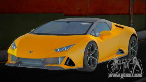 Lamborghini Huracan Evo Spyder 2019 para GTA San Andreas