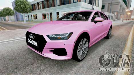 Audi A7 Sportback (Type 4K8) Light Medium Orchid para GTA San Andreas