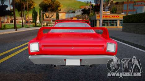 1969 Plymouth Roadrunner 383 Tuned para GTA San Andreas