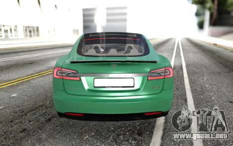 Tesla Model S Green para GTA San Andreas