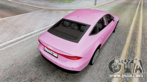 Audi A7 Sportback (Type 4K8) Light Medium Orchid para GTA San Andreas