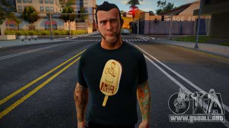 CM Punk Skin (2013) v2 para GTA San Andreas