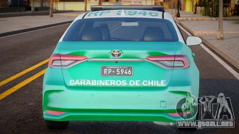 Toyota Corolla Carabineros De Chile para GTA San Andreas