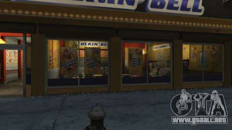 Real Cluckin Bell Interior In Northwood TBoGT para GTA 4