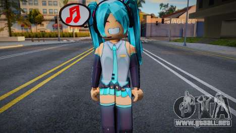 Roblox Hatsune Miku para GTA San Andreas