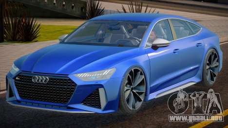 Audi RS7 Blu para GTA San Andreas
