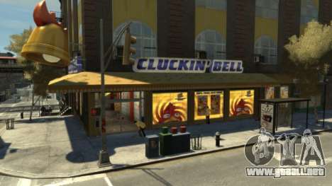 Real Cluckin Bell Interior In Northwood TBoGT para GTA 4