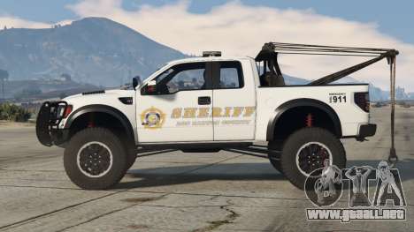 Ford F-150 Raptor Lifted Towtruck Desert Storm