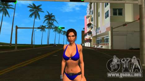 Lara Croft Blue Bikini para GTA Vice City