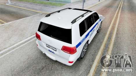 Toyota Land Cruiser 200 Police para GTA San Andreas