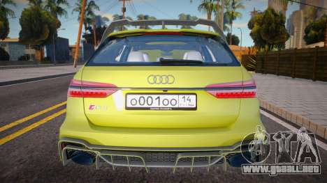 Audi RS6 C8 Diamond Avant para GTA San Andreas